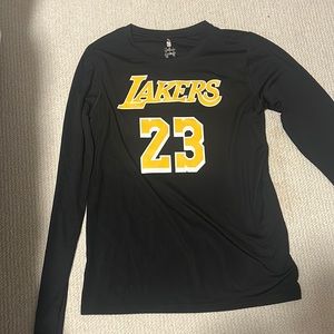 Long sleeve Lebron James Lakers Shirt, New, No tags, YOUTH LARGE